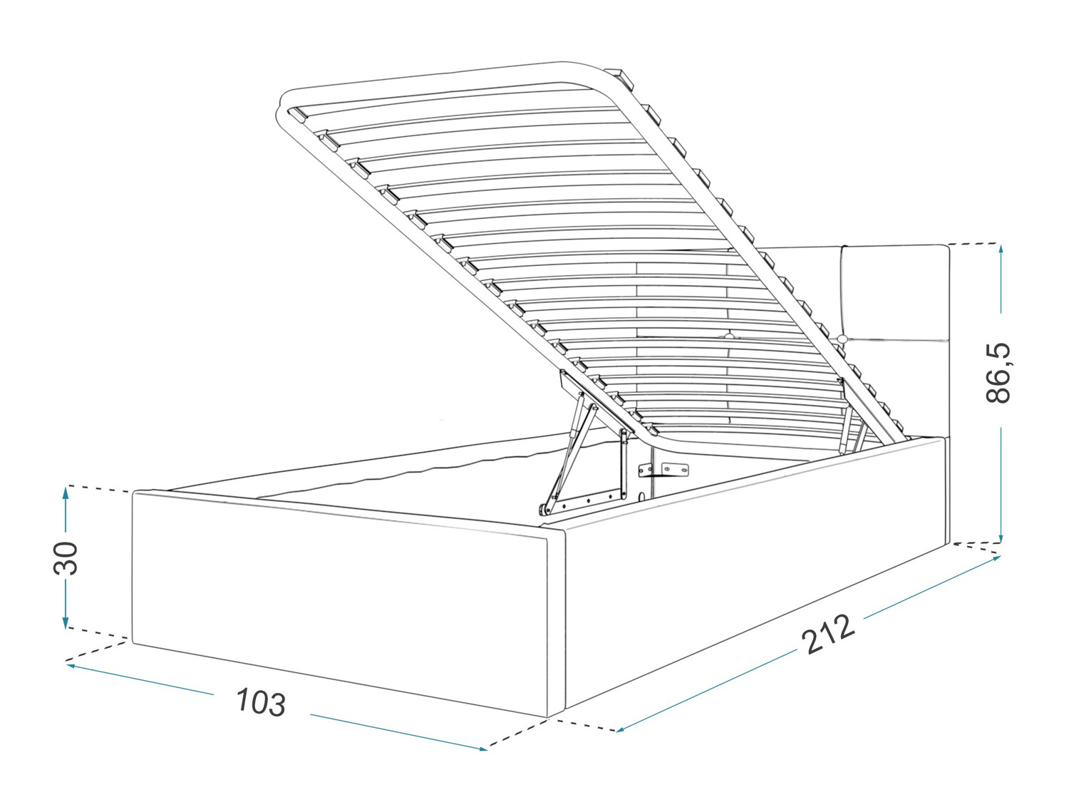 Bed Fairfield 107 (Groen)