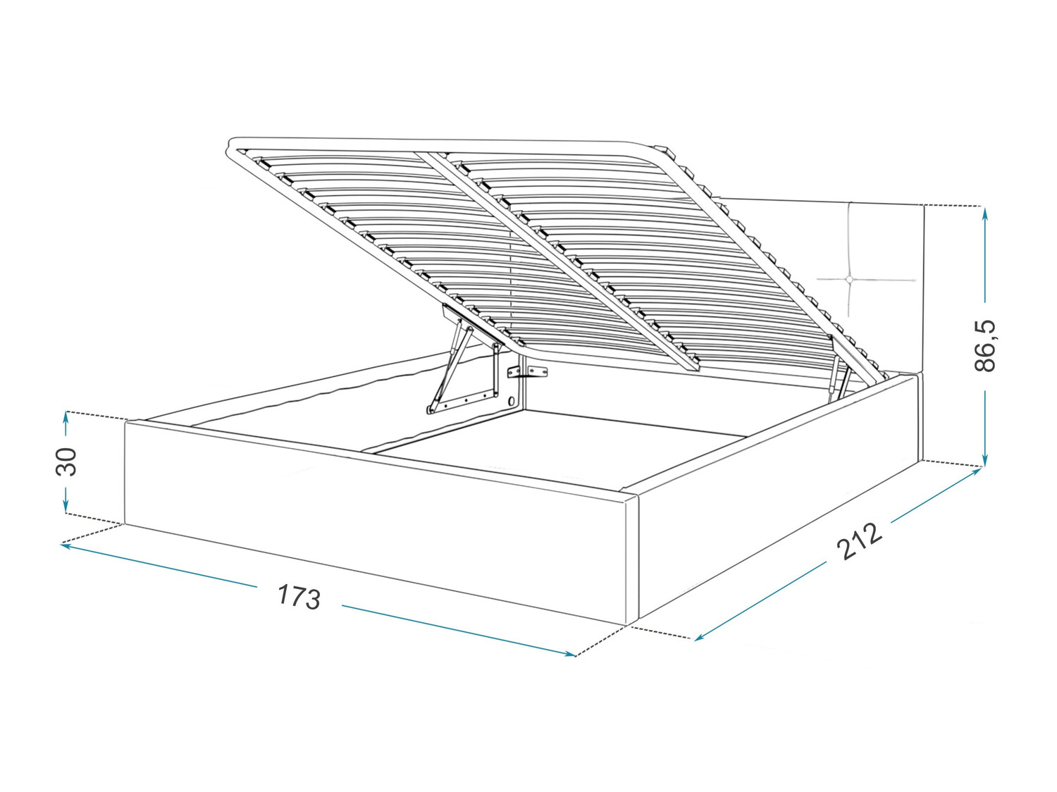 Bed Fairfield 107 (Roze)