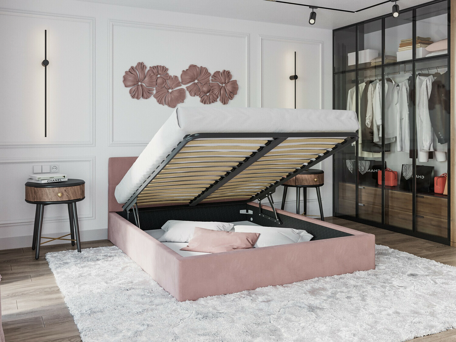 Bed Fairfield 107 (Roze)