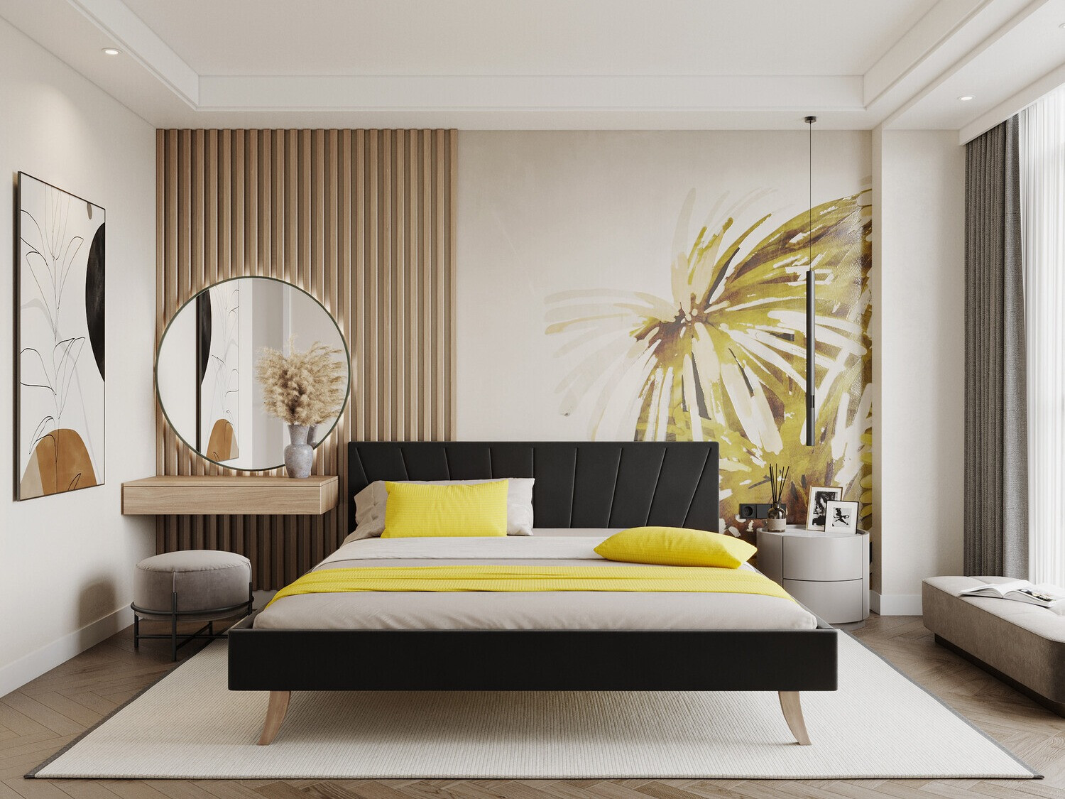 Bed Fairfield 108 (Zwart)