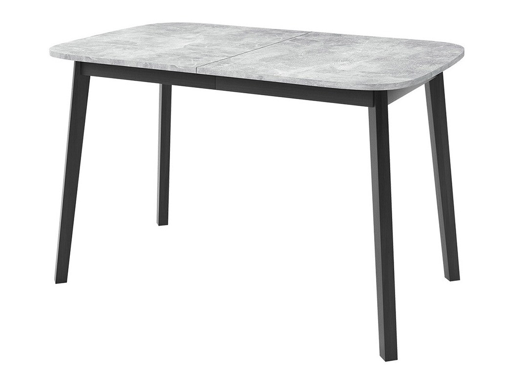 Tafel Edmond 110 (Grijs marmer + Zwart)