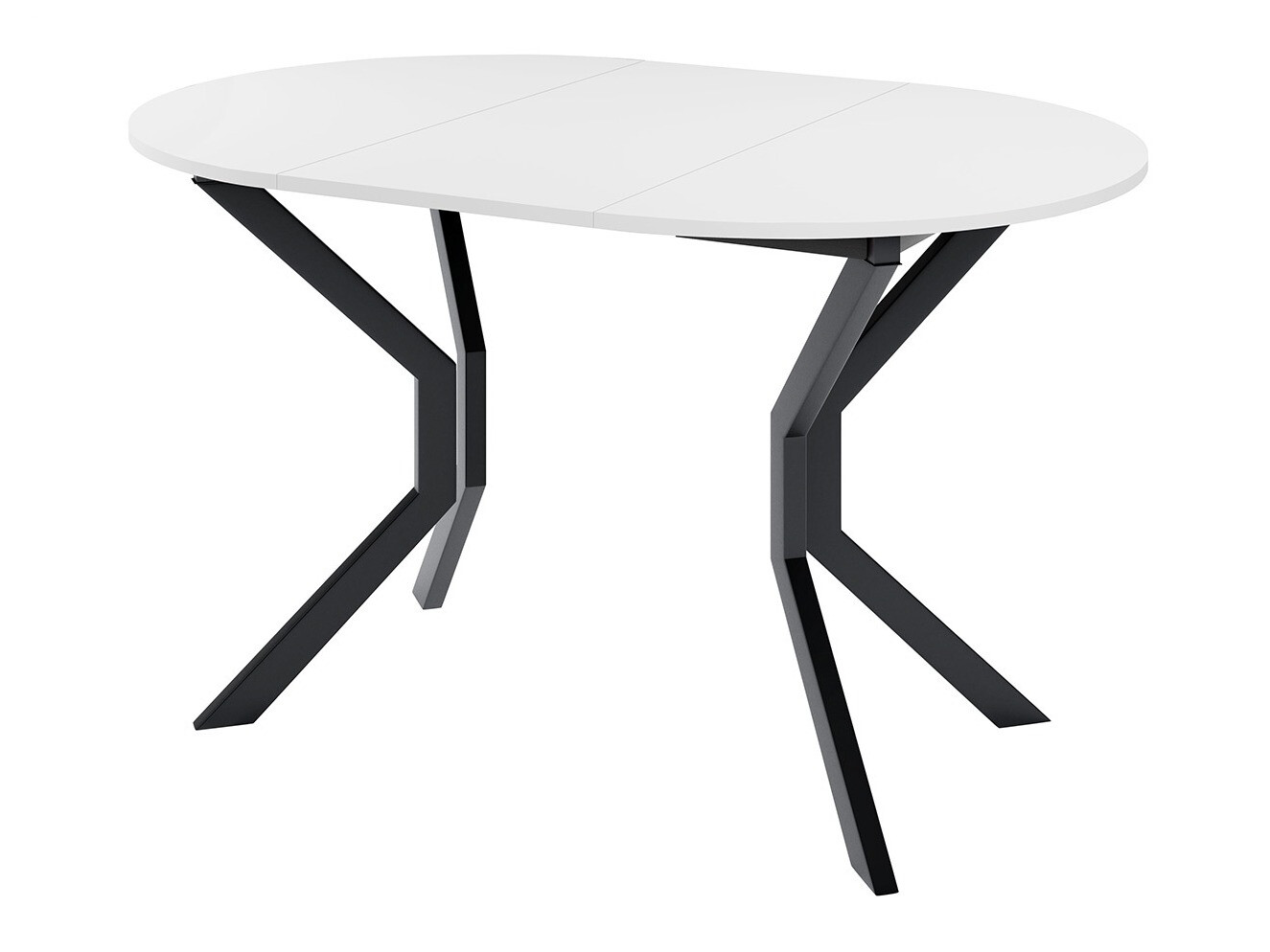 Tafel Edmond 111 (Grijs marmer + Zwart)
