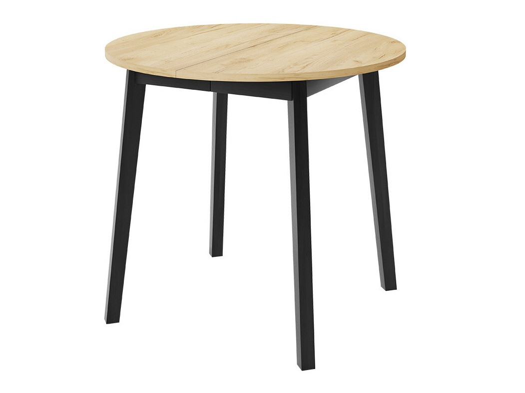 Tafel Edmond 112 (Ambachtelijke gouden eik + Zwart)