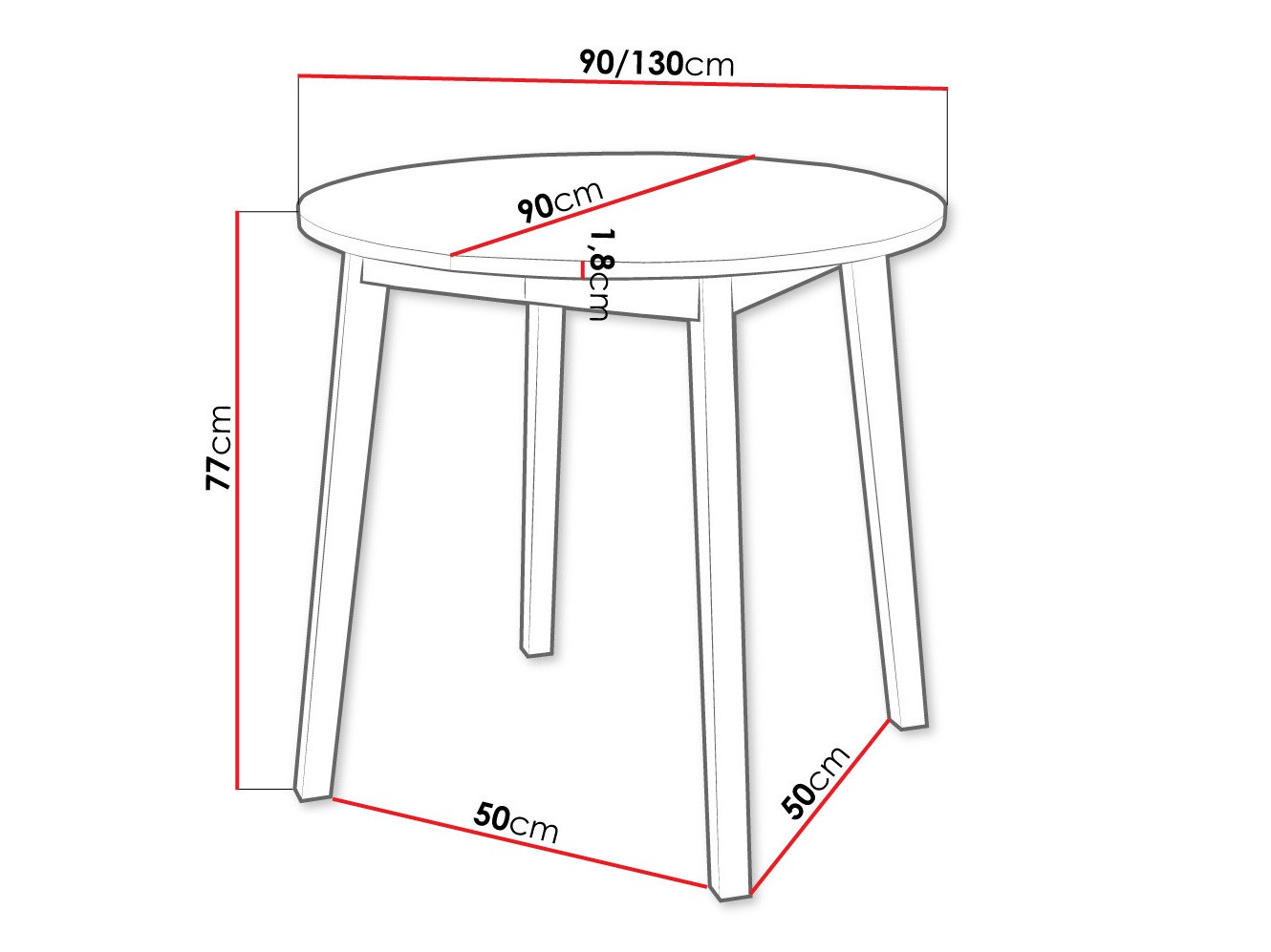 Tafel Edmond 112 (Ambachtelijke gouden eik + Zwart)