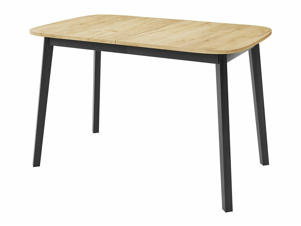 Eetkamerset Edmond 117 (Ambachtelijke gouden eik + Zwart)