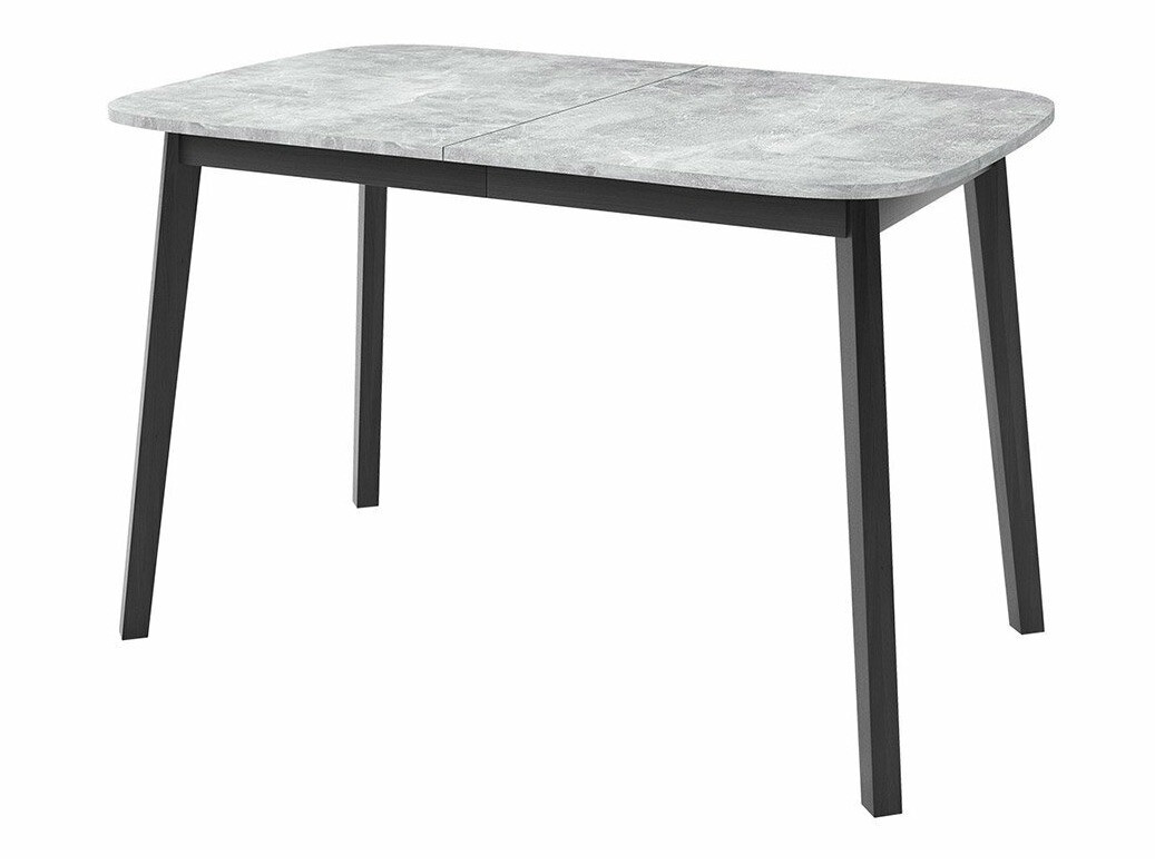 Eetkamerset Edmond 117 (Grijs marmer + Zwart)