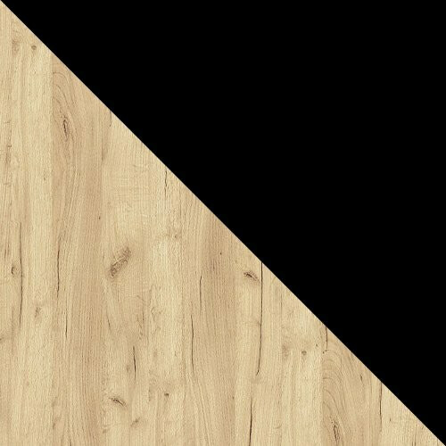 Eetkamerset Edmond 118 (Ambachtelijke gouden eik + Zwart)