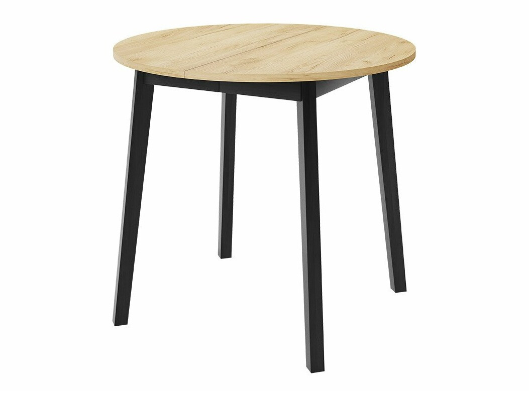 Eetkamerset Edmond 119 (Ambachtelijke gouden eik + Zwart)