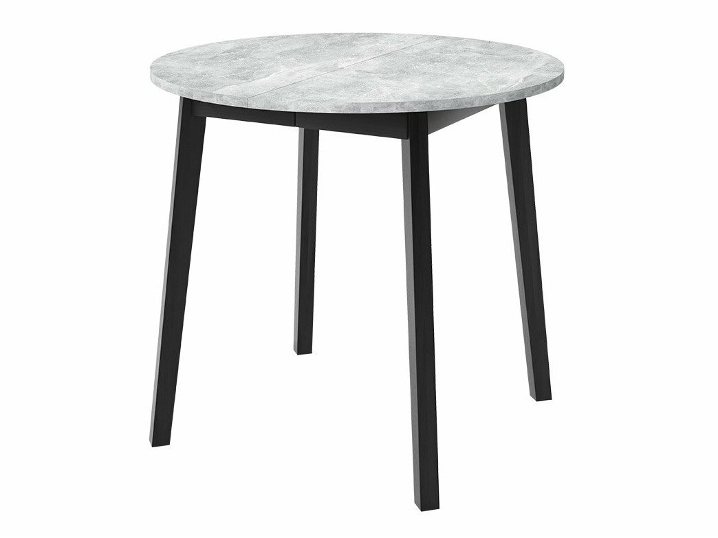 Eetkamerset Edmond 119 (Grijs marmer + Zwart)