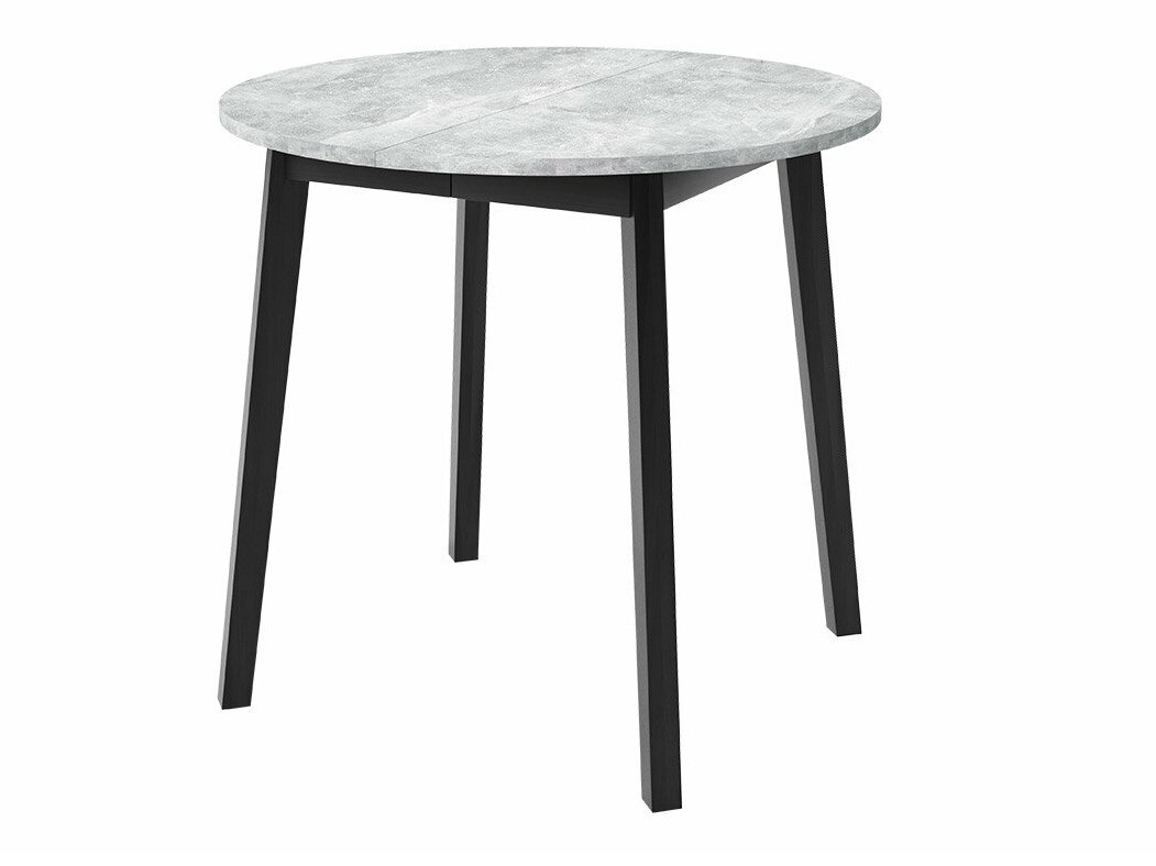 Eetkamerset Edmond 119 (Grijs marmer + Zwart)