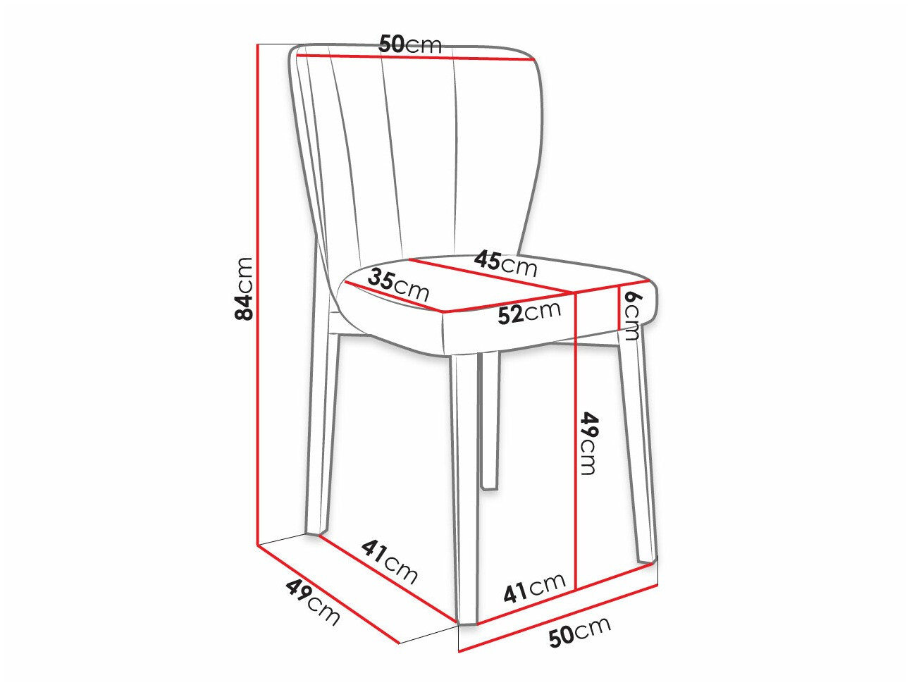 Stoel Racine 130 (Zwart + Magic Velvet 2216)
