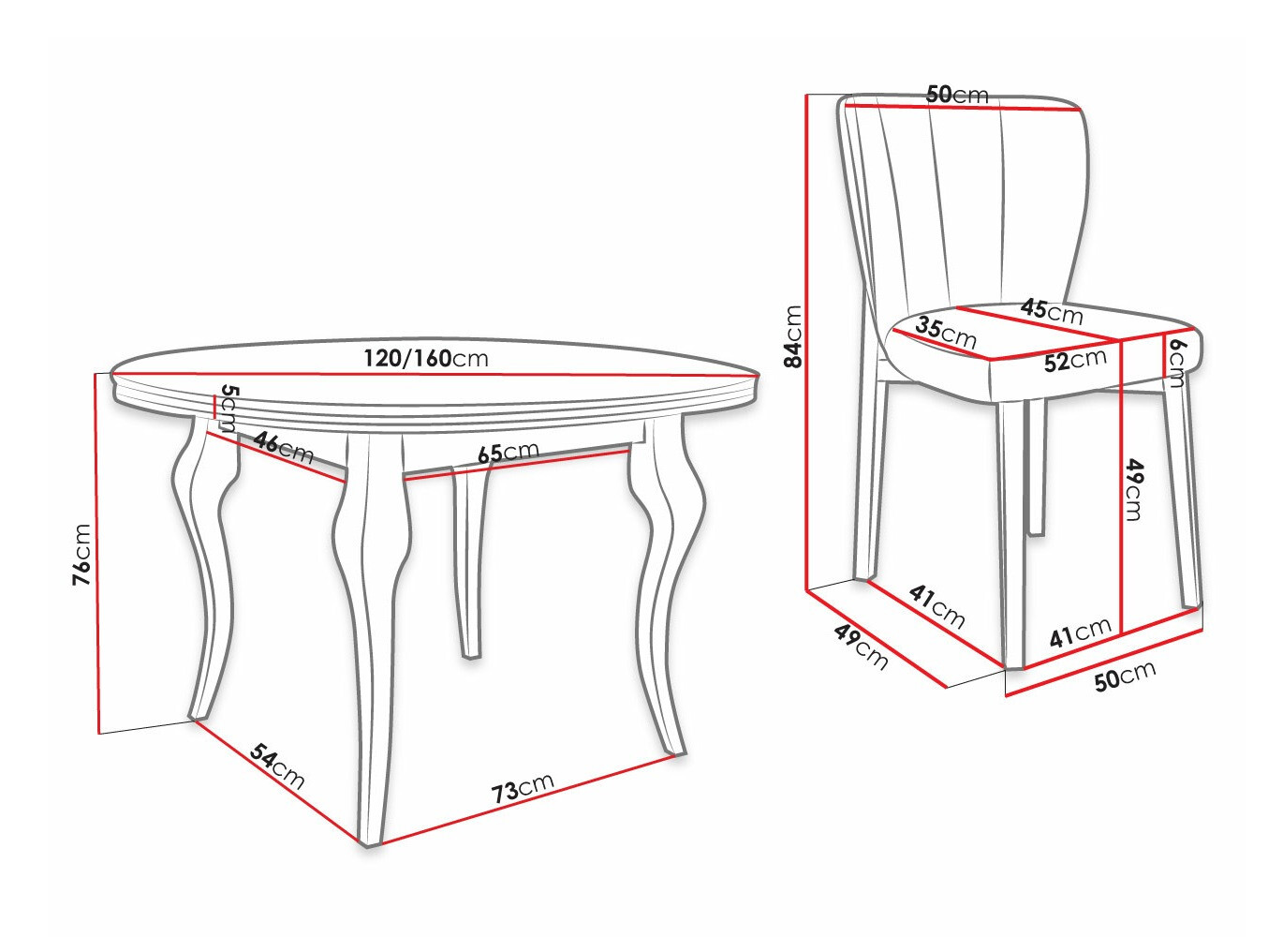 Eetkamerset Racine 141 (Magic Velvet 2219)