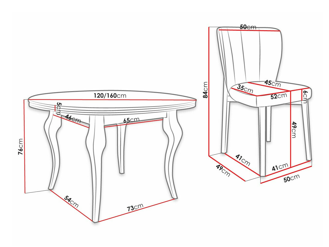 Eetkamerset Racine 141 (Magic Velvet 2225)