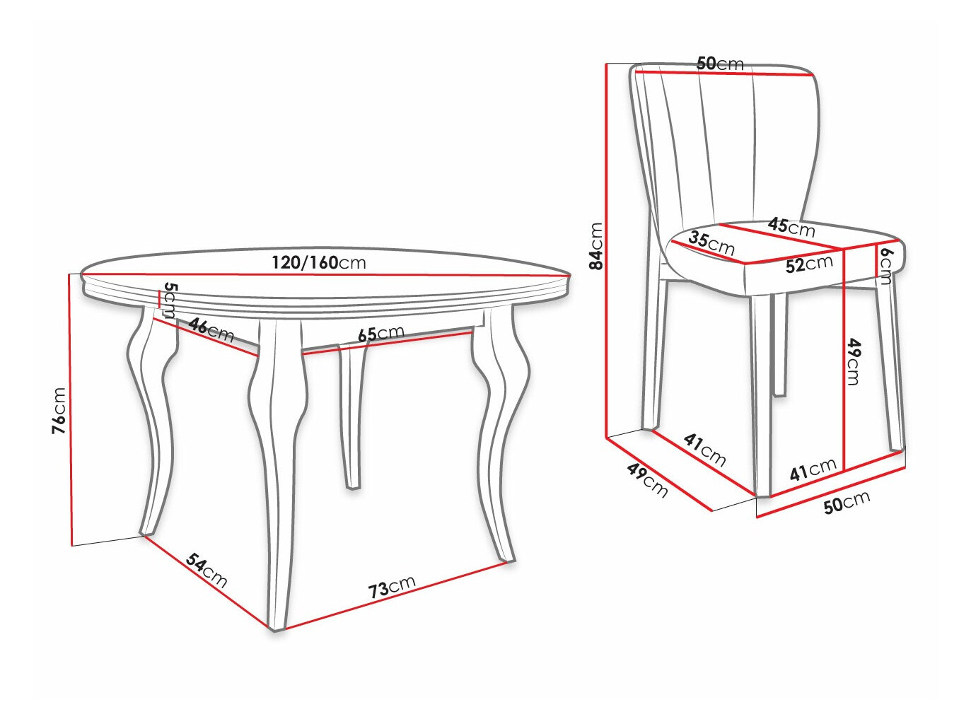 Eetkamerset Racine 141 (Magic Velvet 2258)