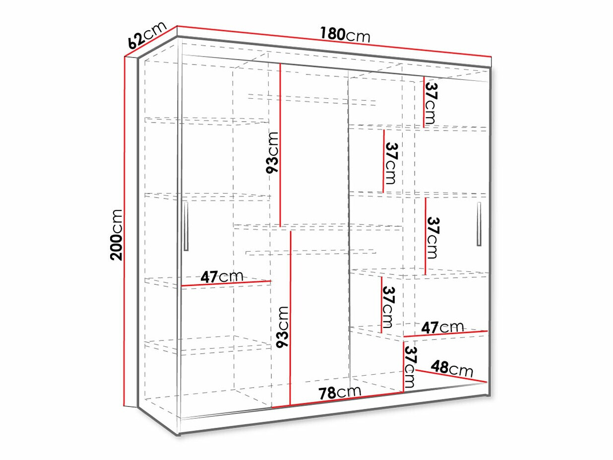 Kledingkast Hartford 465