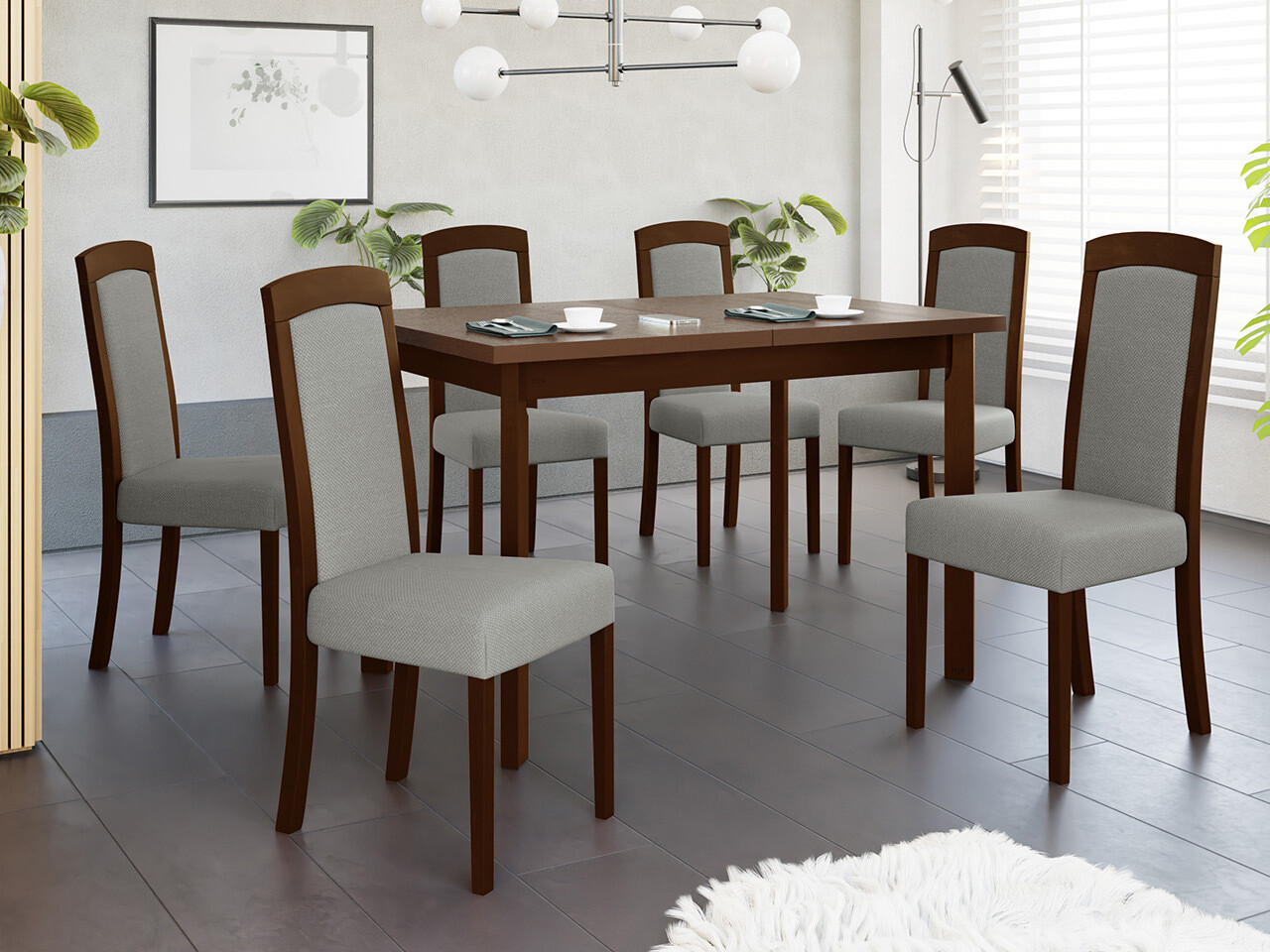 Stoel Victorville 345 (Notenhout)