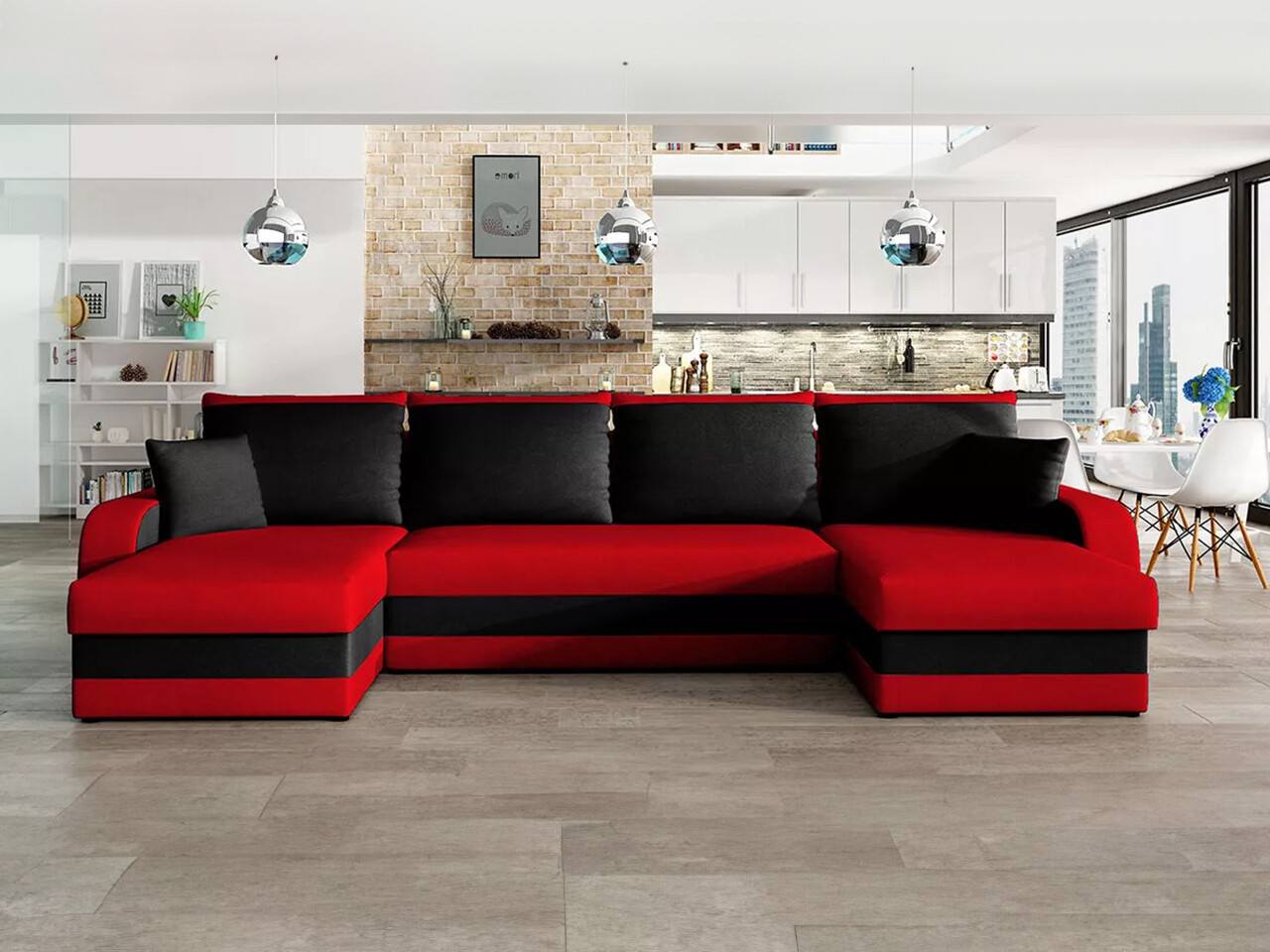 Hoekbank Comfivo 233 (Mikrofaza 22 + Mikrofaza 15)