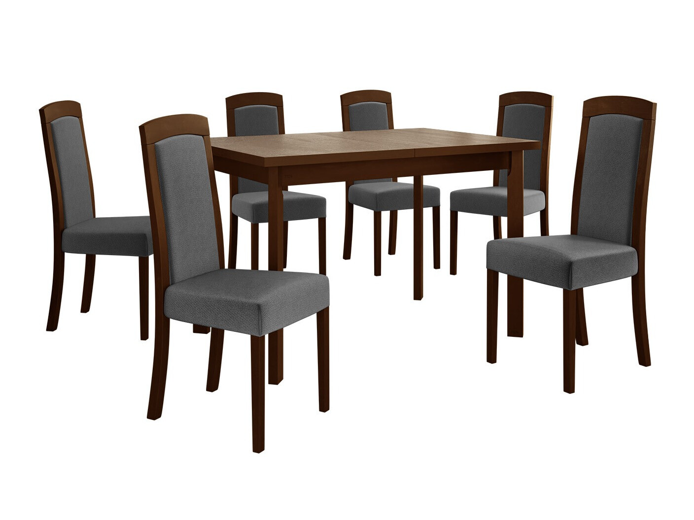 Eetkamerset Victorville 351 (Notenhout)