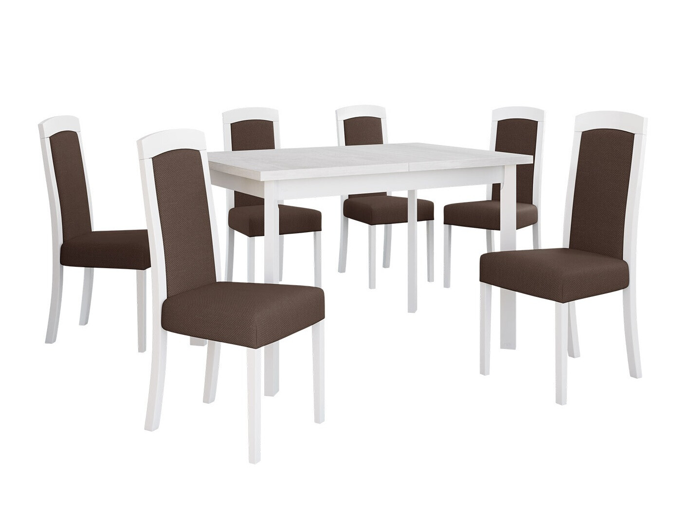 Eetkamerset Victorville 351 (Wit)