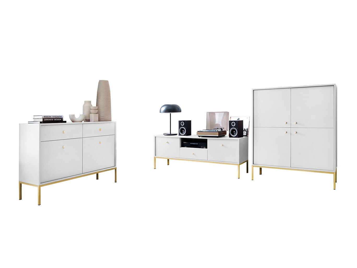 Woonkamerset Romveri 107 (Wit)