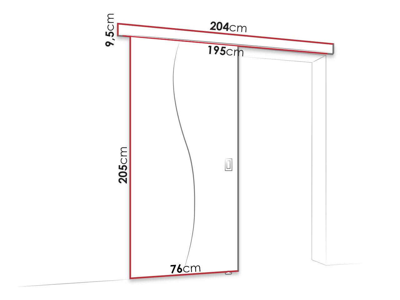 Schuifdeur Dover 213 (Wit)