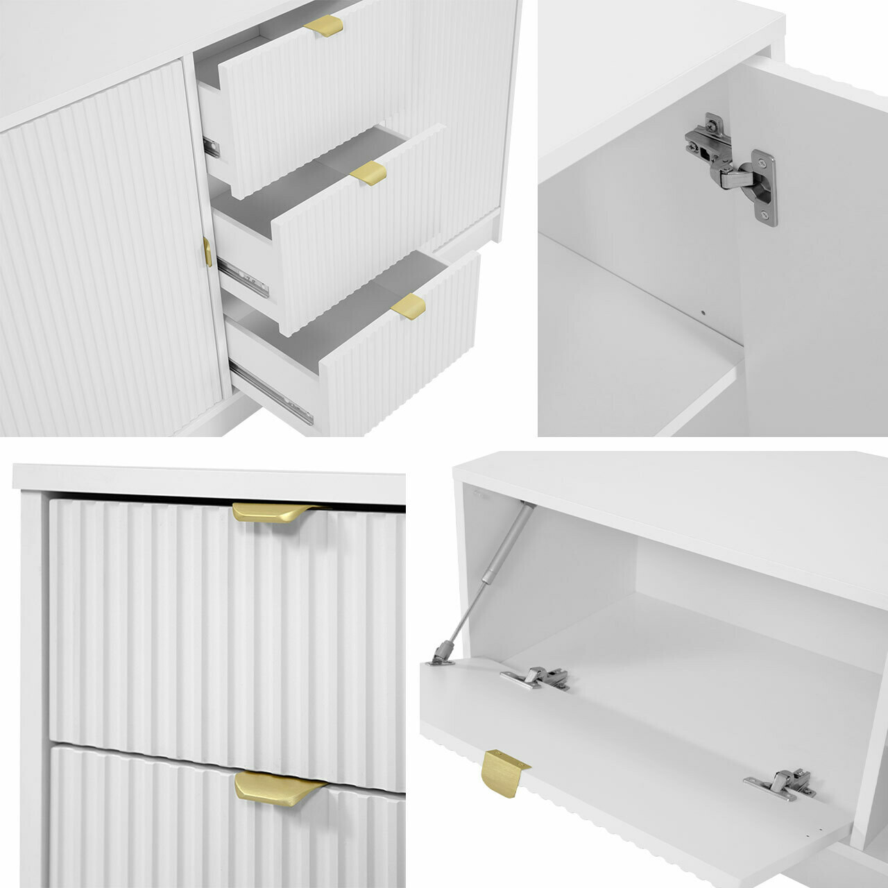 Salontafel Comfivo Larmire 105 (Wit)