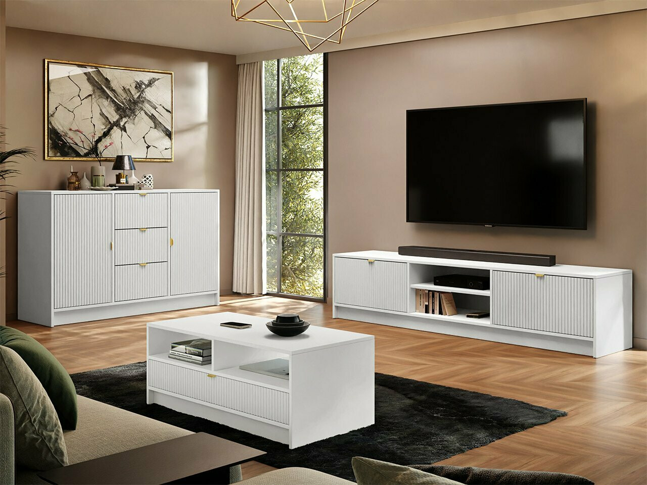 TV-meubel Comfivo Papilio I (Wit)