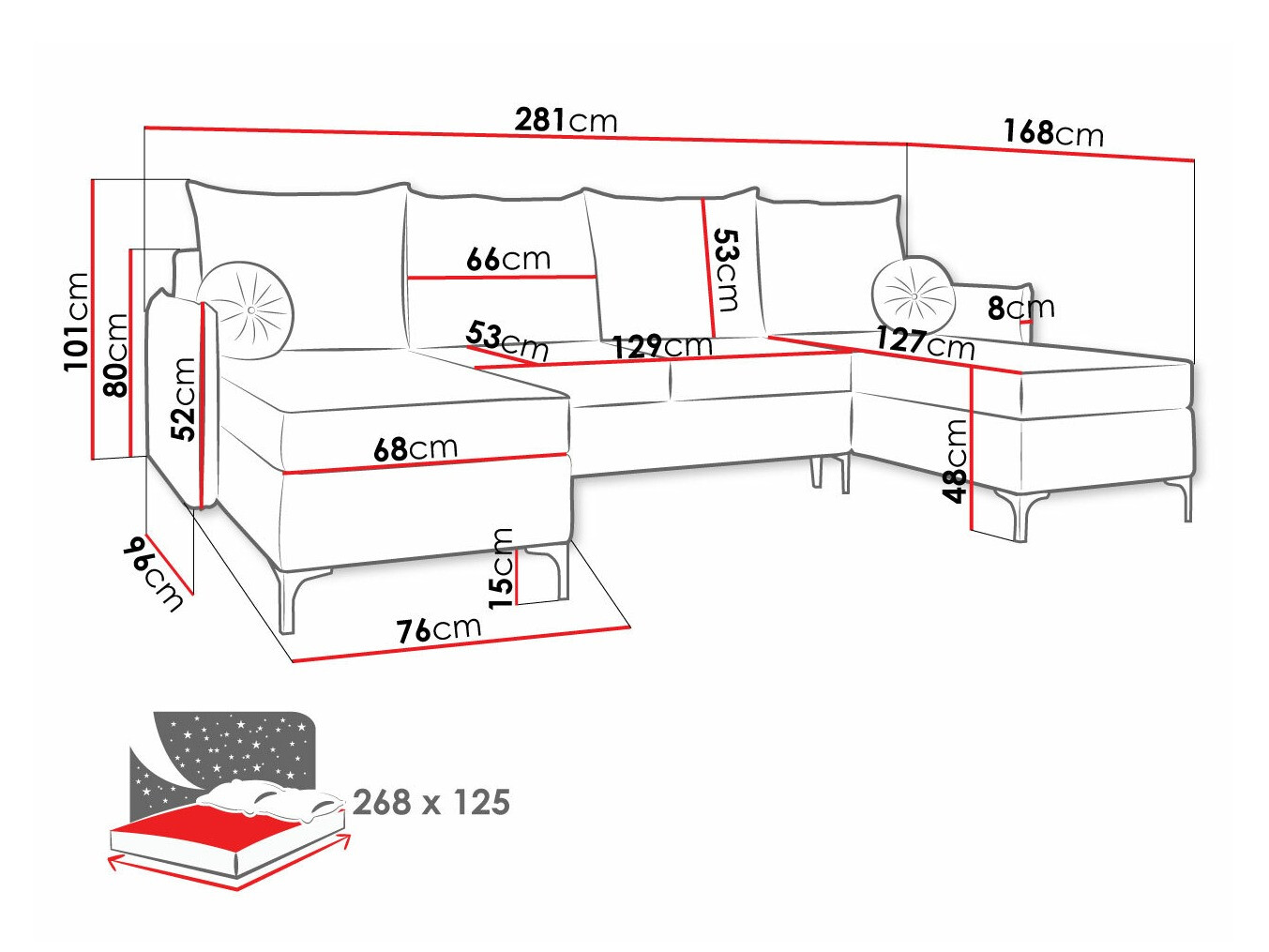 Hoekbank Clovis 111 (Manila 33)