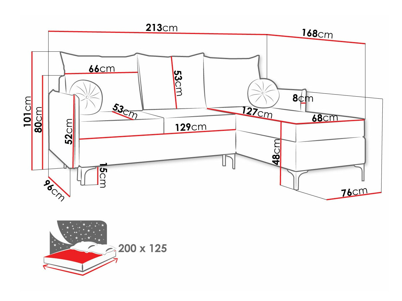 Hoekbank Clovis 112 (Manila 02)