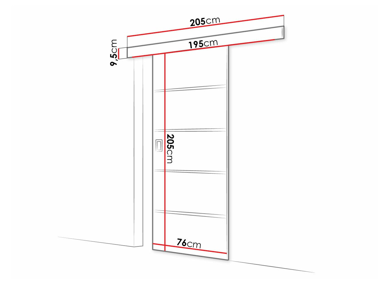Schuifdeuren Dover 214 (Craft eiken)