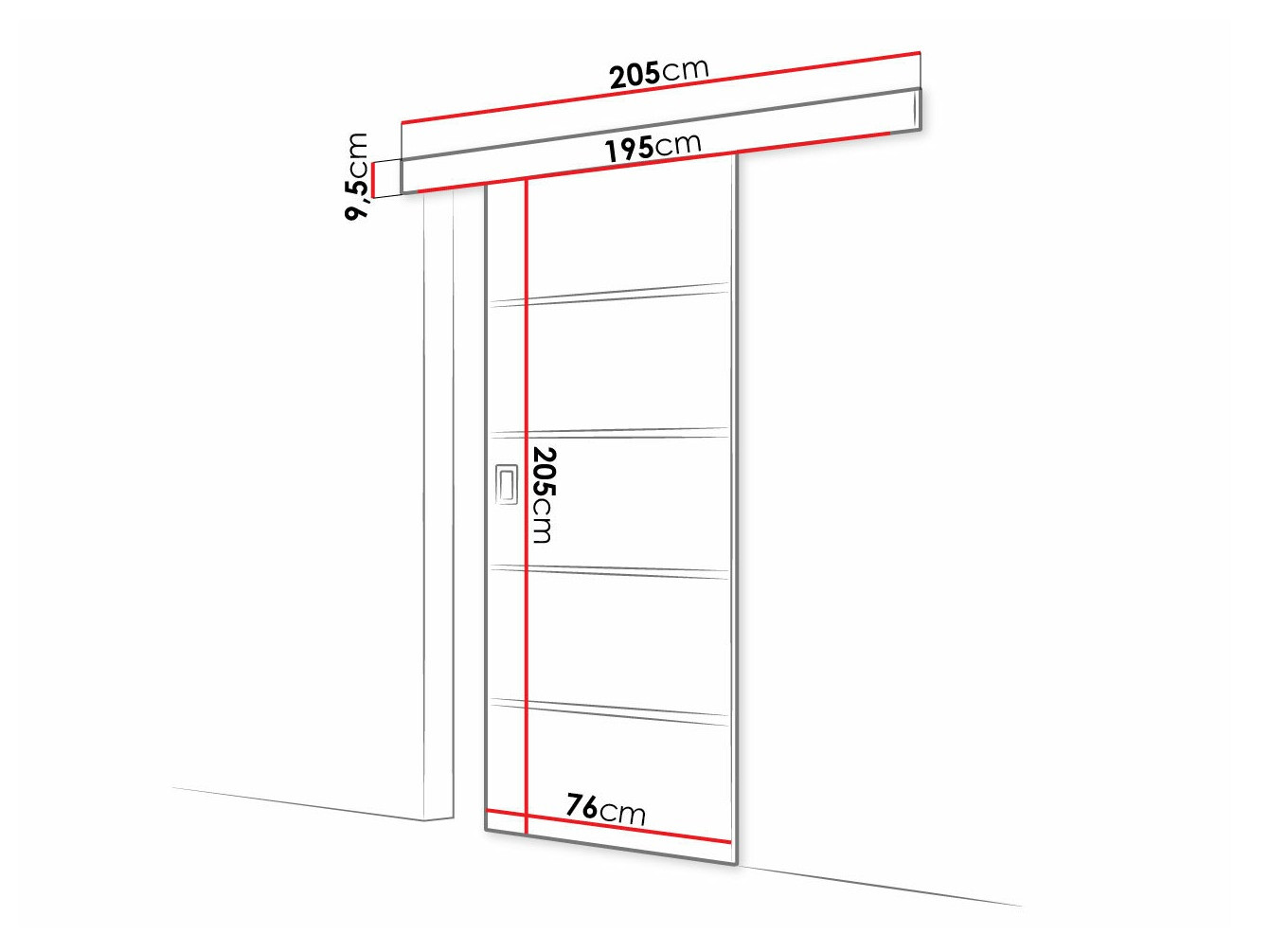 Schuifdeuren Dover 214 (Grafiet)
