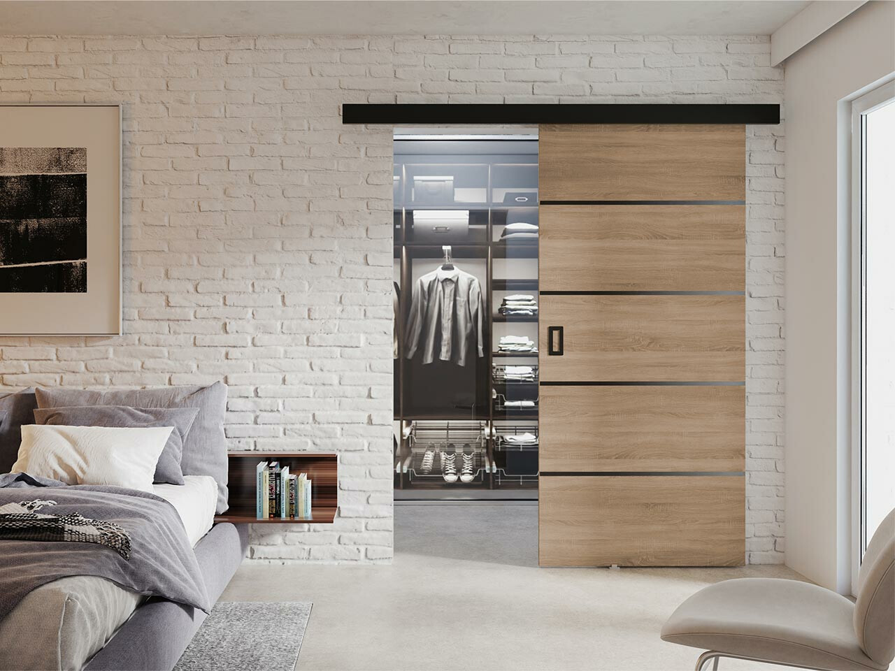 Schuifdeuren Dover 214 (Sonoma eik)