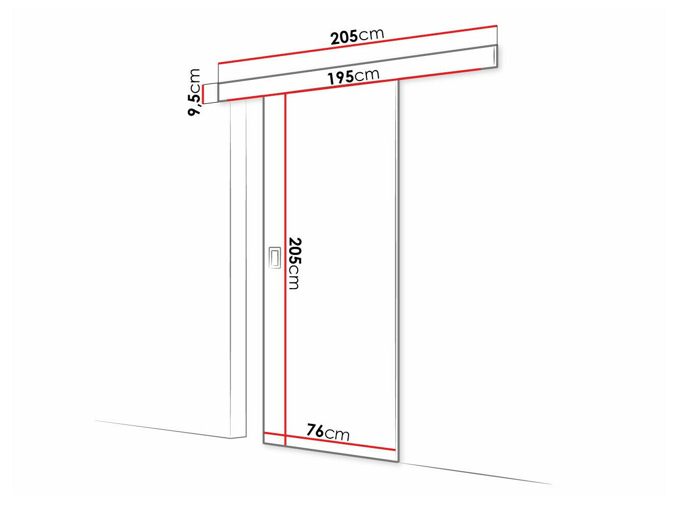 Schuifdeuren Dover 215 (Wit)
