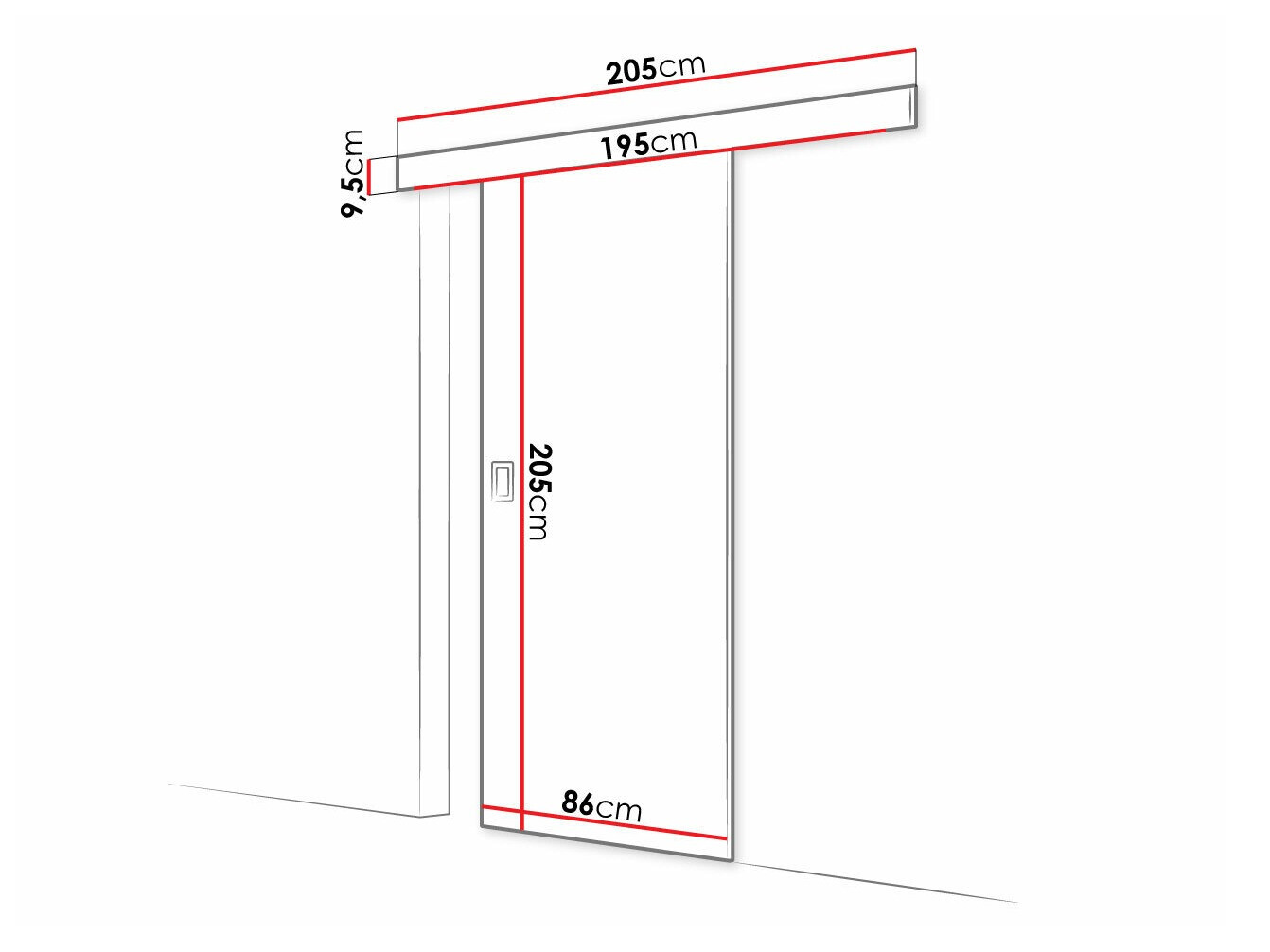 Schuifdeuren Dover 168 (Donker essen)