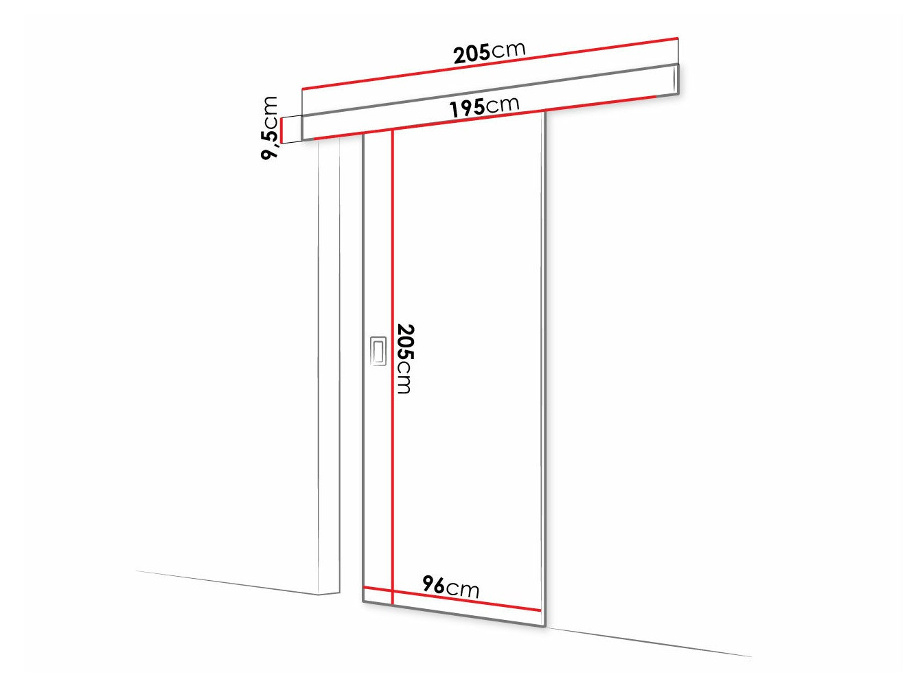 Schuifdeuren Dover 169 (Wit)