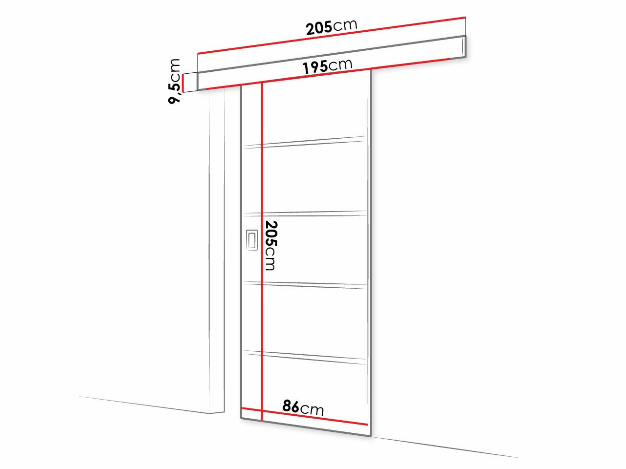 Schuifdeuren Dover 171 (Wit)