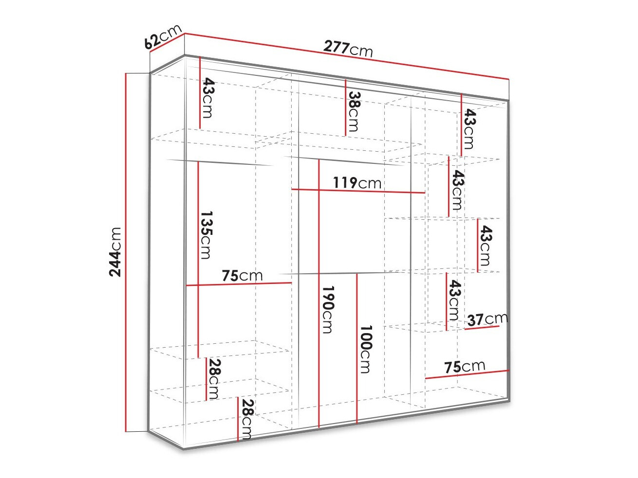 Kledingkast Murrieta 146