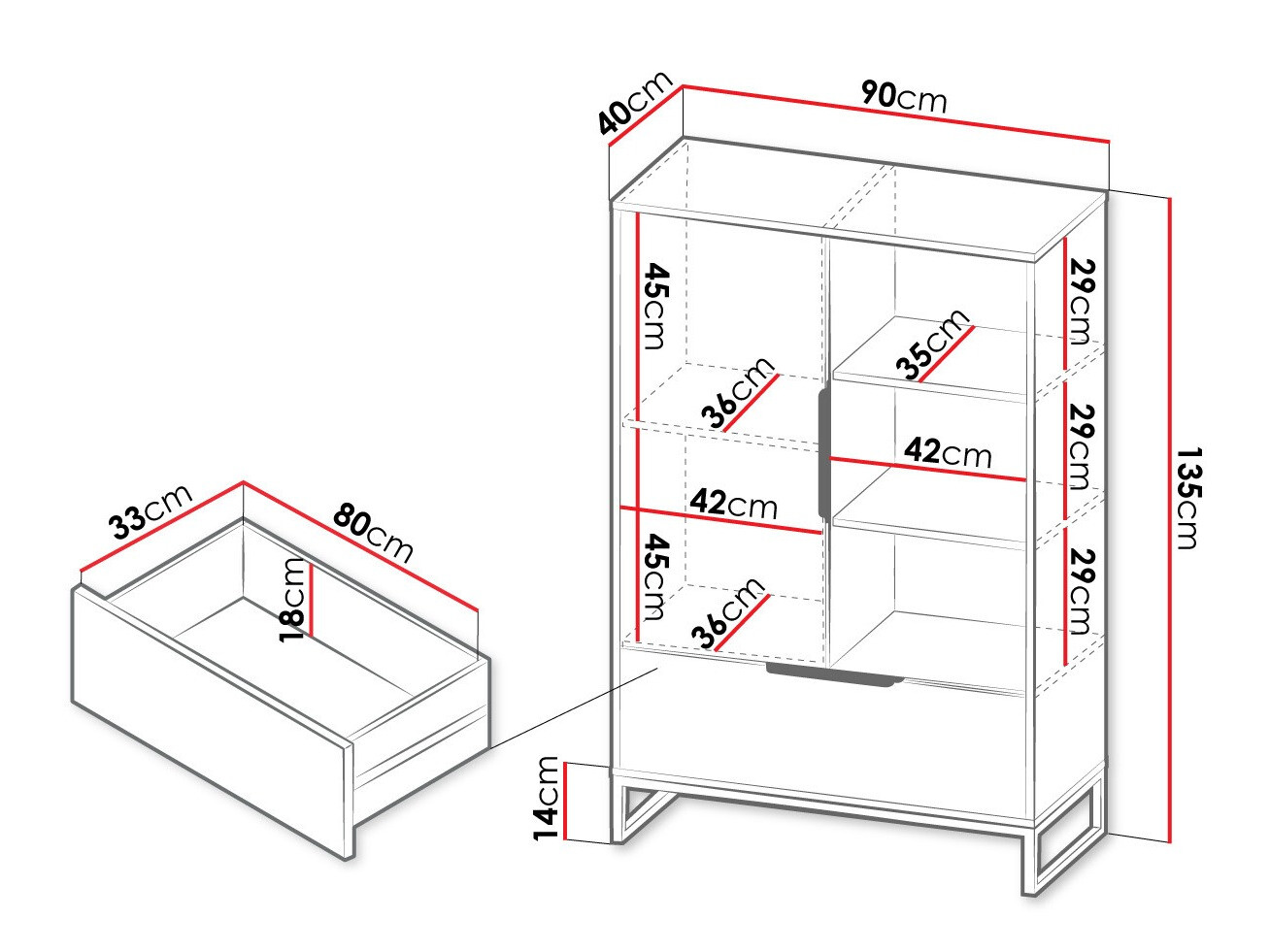 Boekenkast Romcama 104