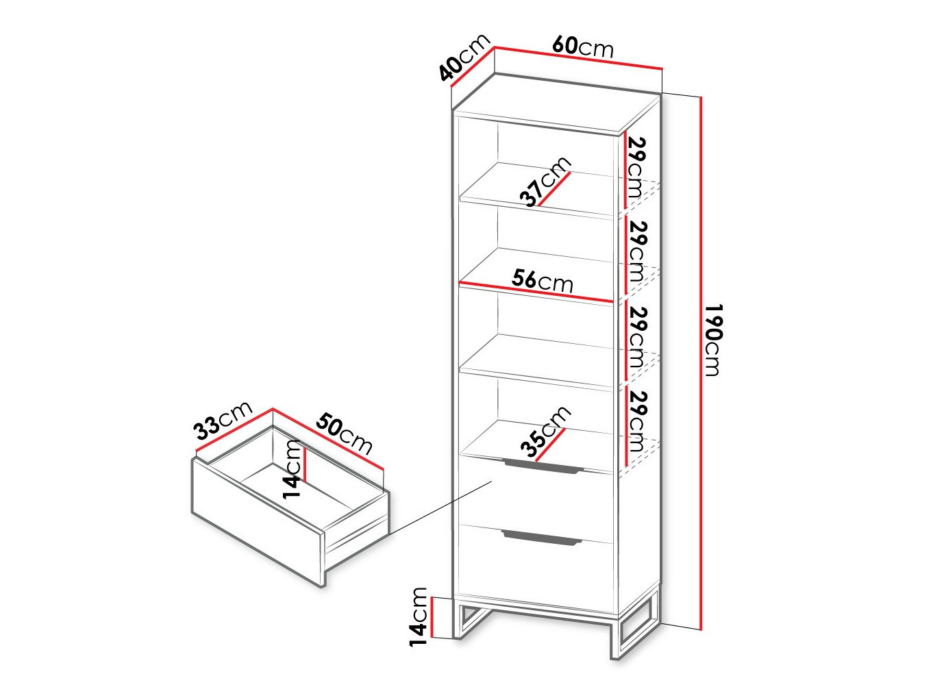 Boekenkast Romcama 105