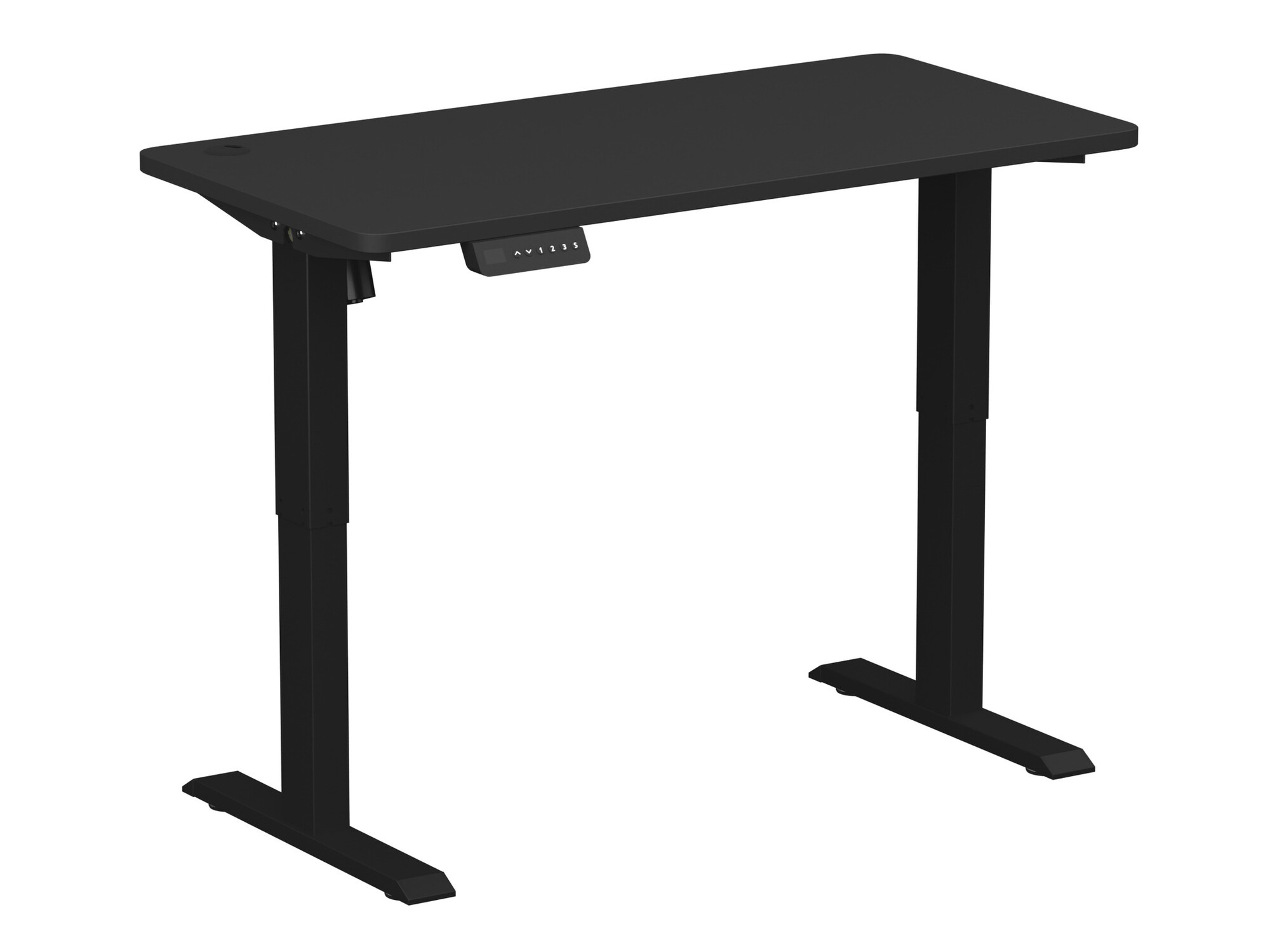 In hoogte verstelbaar bureau Lodi 100 (Zwart)