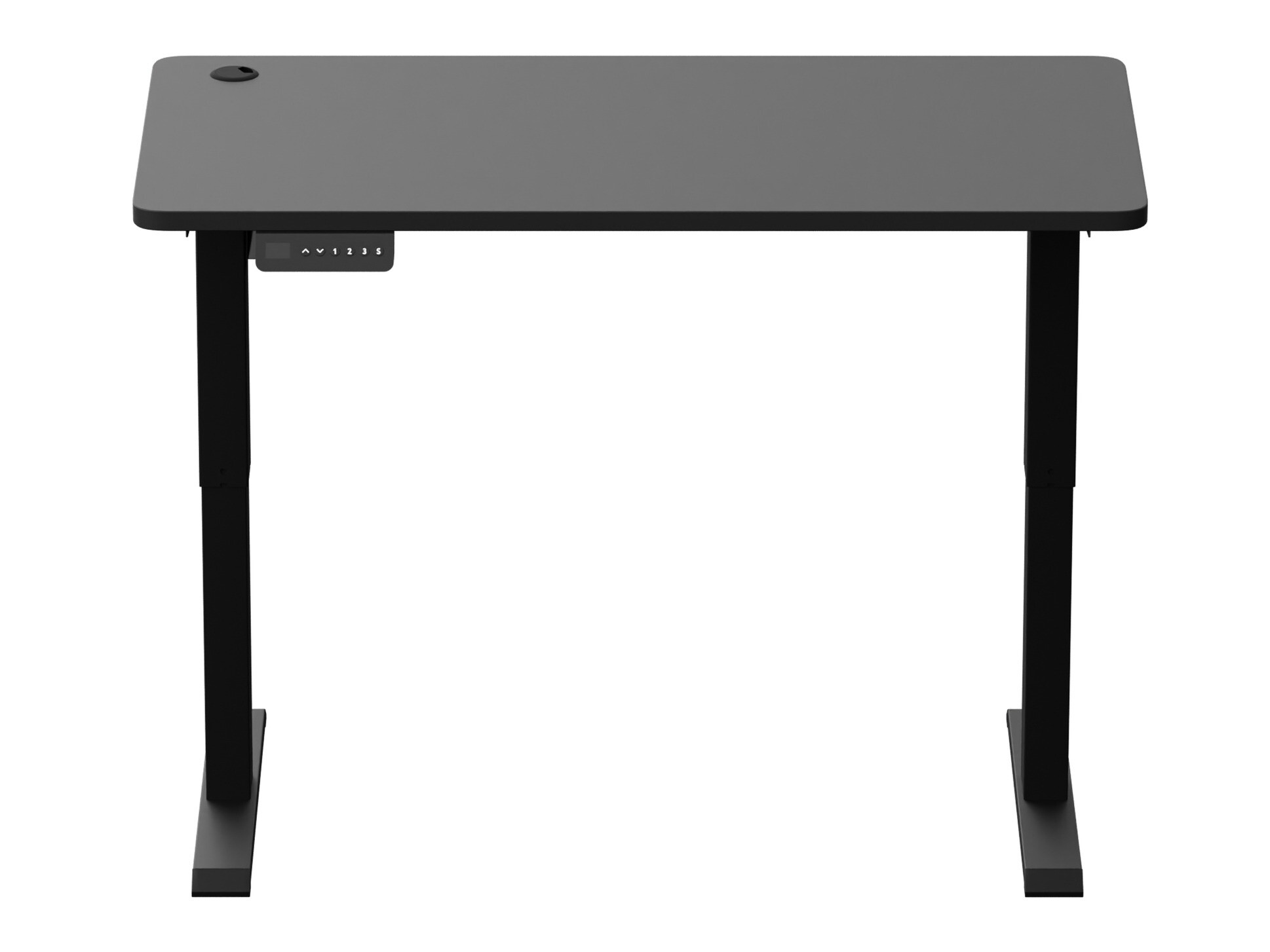 In hoogte verstelbaar bureau Lodi 100 (Zwart)