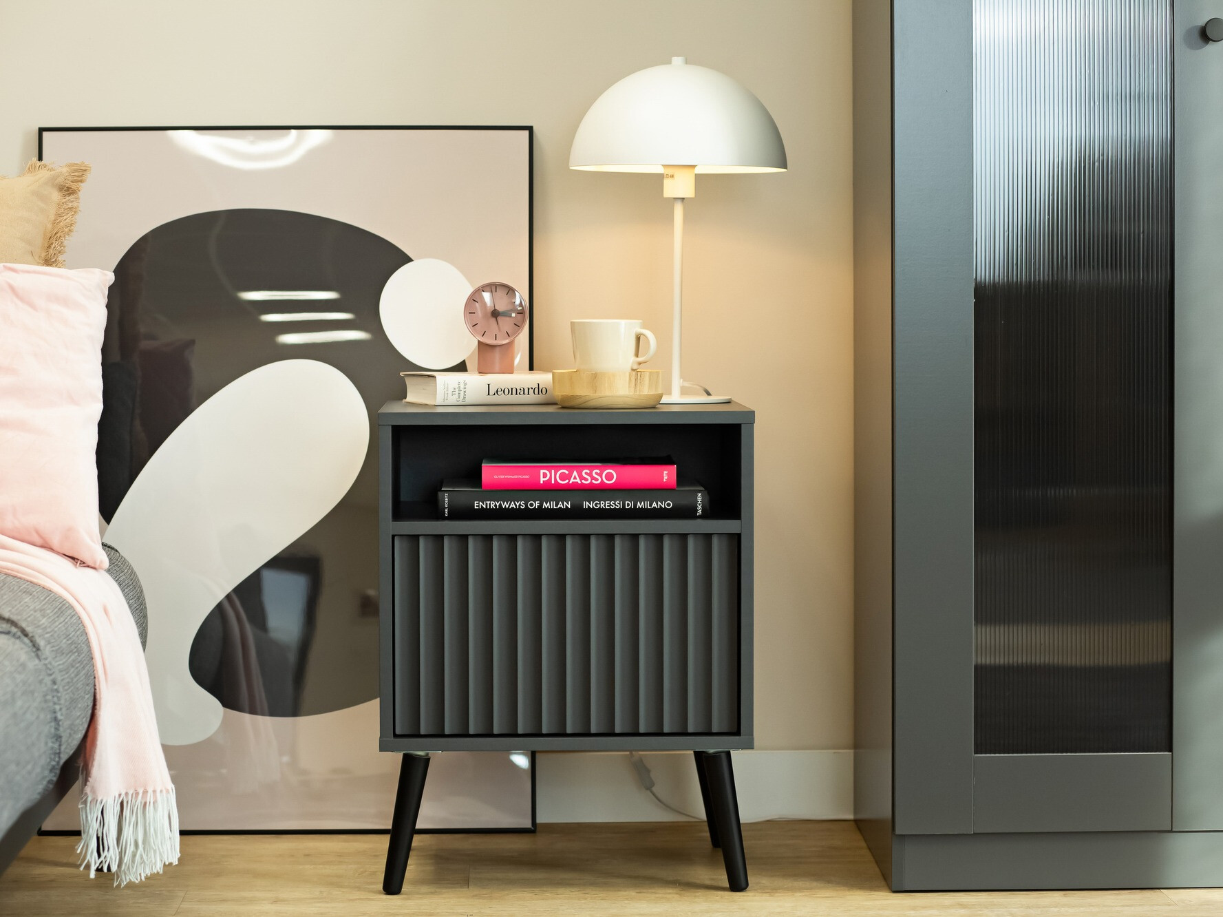 Nachtkastje Cirferi 106 (Antraciet)