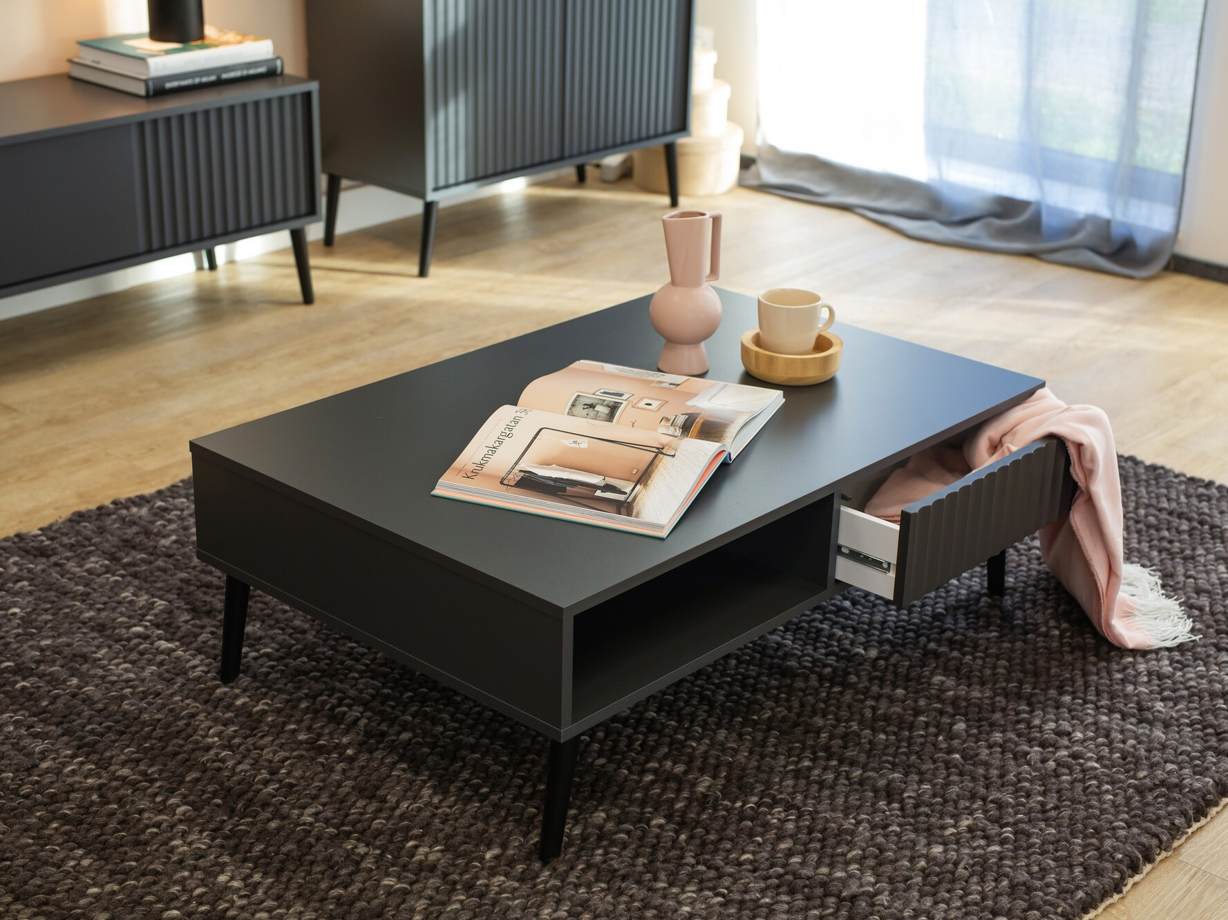 Salontafel Cirferi 103 (Antraciet)