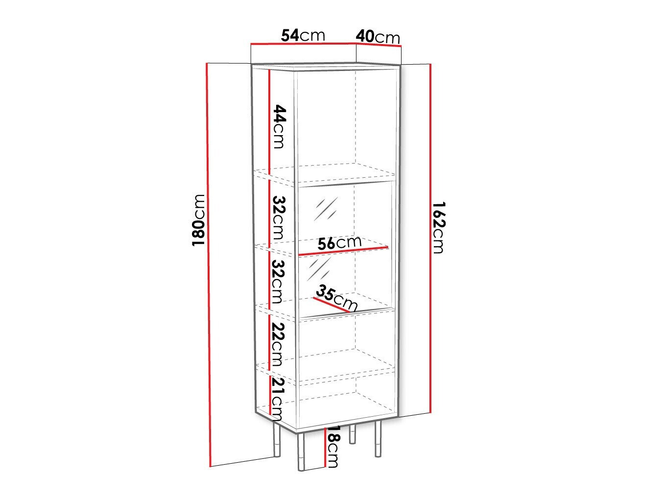 Boekenkast Elmteo 105