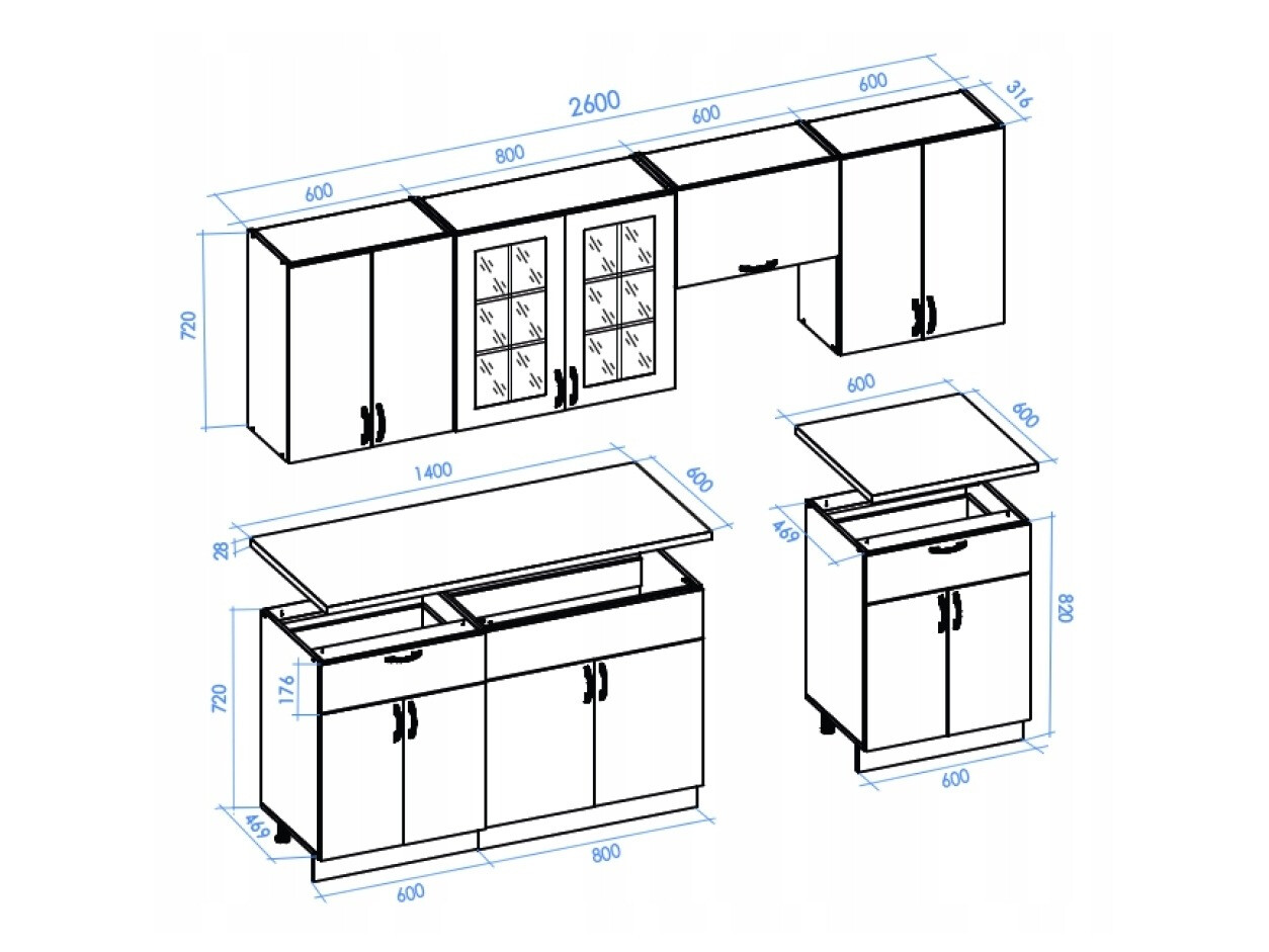 Keukenset Houston 1585