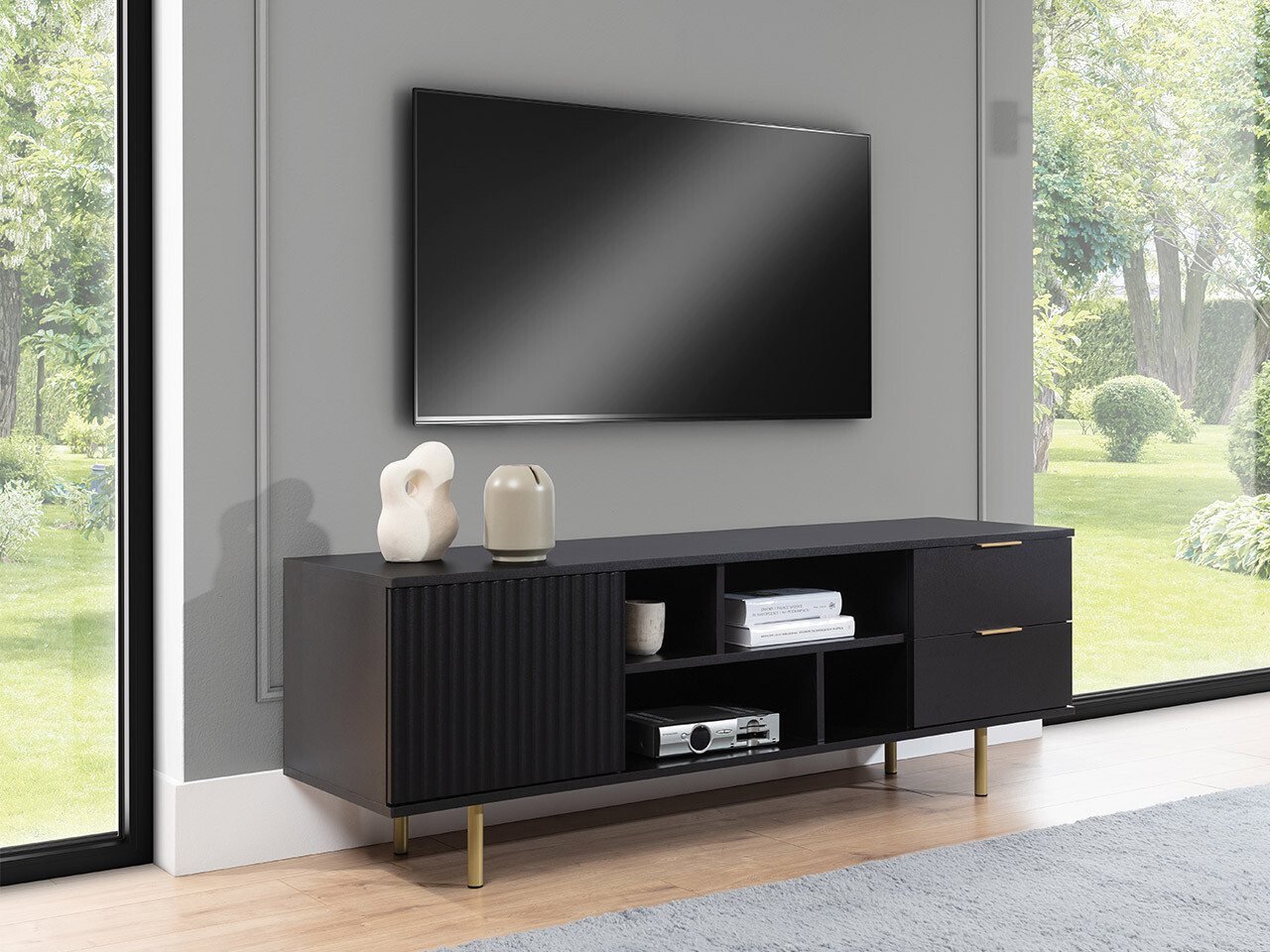 TV-meubel Decus (Zwart)