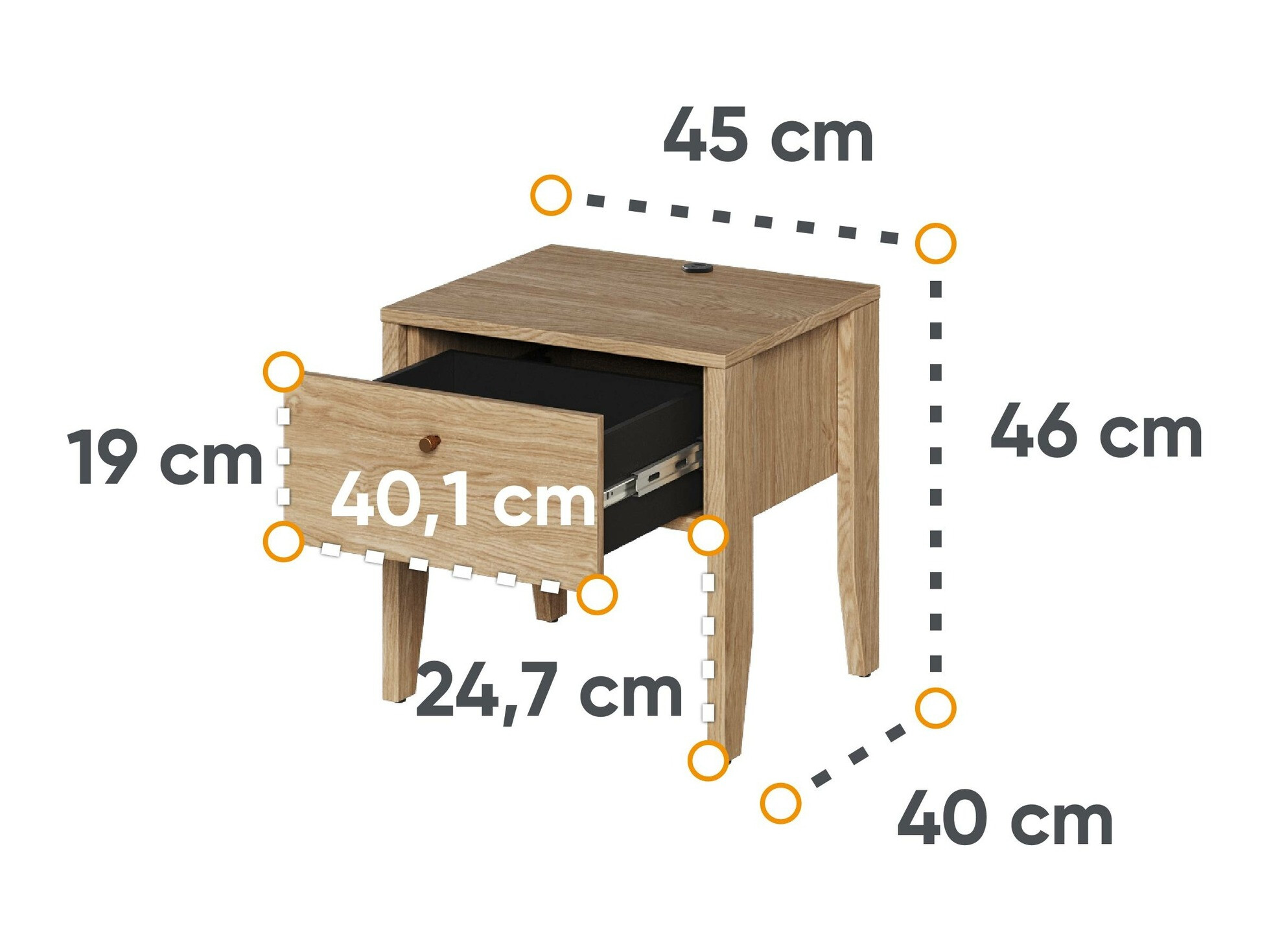 Nachtkastje Salviri 104