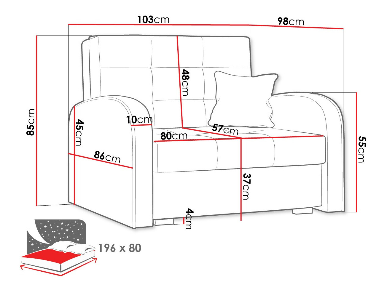 Fauteuil Columbus 114 (Kronos 02)