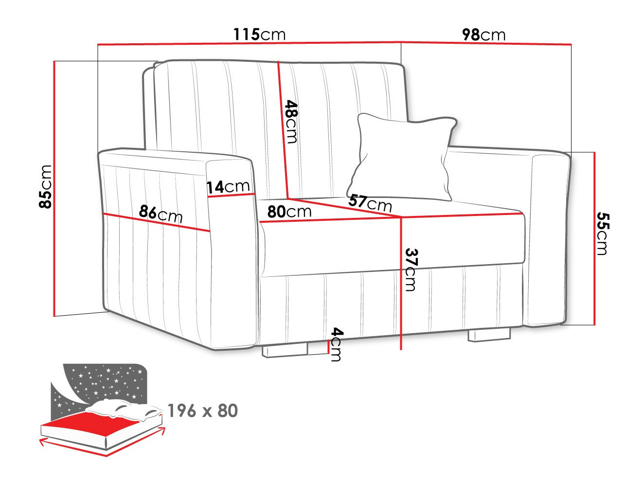 Fauteuil Columbus 135 (Kronos 07)