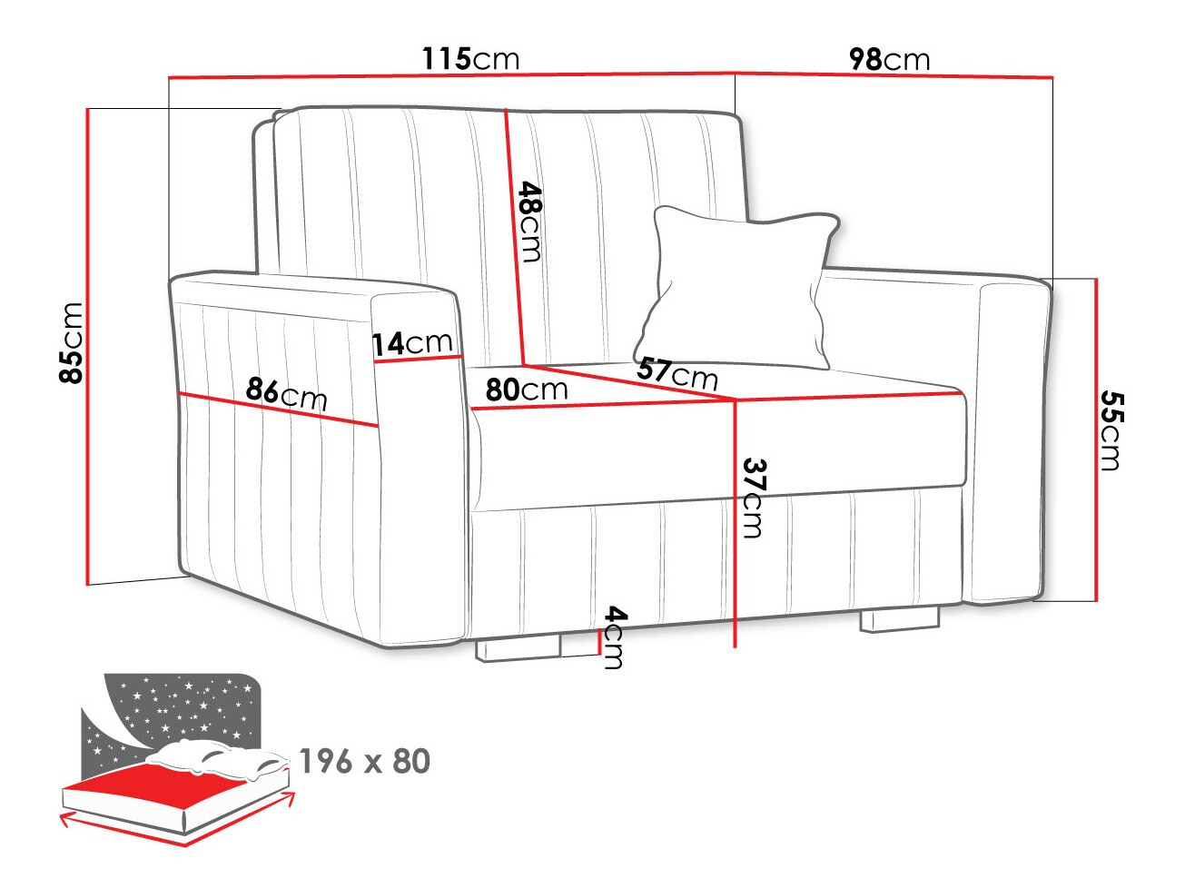 Fauteuil Columbus 135 (Kronos 27)